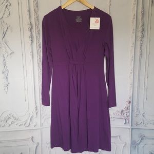 NWT Green By Spring Purple Nursing Vanda Dress